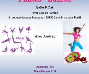 Atelier Pilates/Zumba le samedi 03/10/20